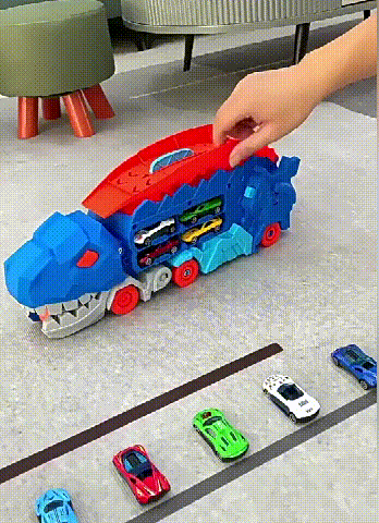 🚗 Transport Dinosaur Truck with Foldable Sliding